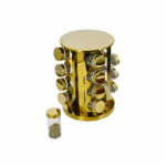 Set 12 especieros dorado, base cilindro(KX 724-25)