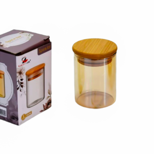 Especiero individual pequeño vidrio dorado(KX 222-70)