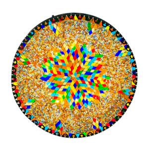 Lámpara turca grande de techo circular 40cm diametro x 9cm alto