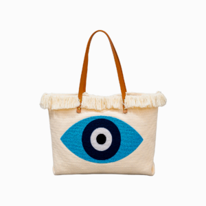Bolso grande ojo turco y mano de fatima
