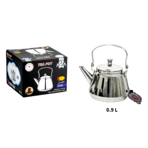 Tetera individual metal acero 0.9 L (KX)
