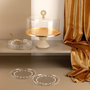 Nourhan - Set para pastel (9 pcs) Dorado mate y beige