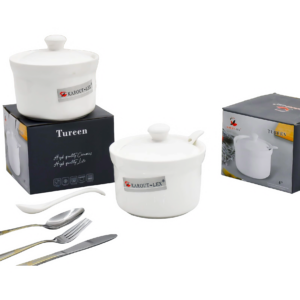 Azucarera porcelana 4´´, caja gris (KX PD457-4´´)