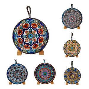 Base termica  individual mandala de ceramica