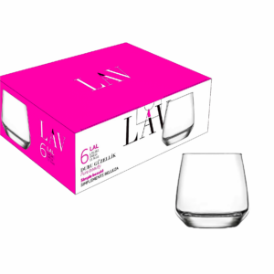 Set 6 vasos de vidrio 13 3/4 oz, LAV EMPIRE 364