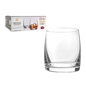 Set 6 vasos vidrio, Crystal Bohemia 290ml
