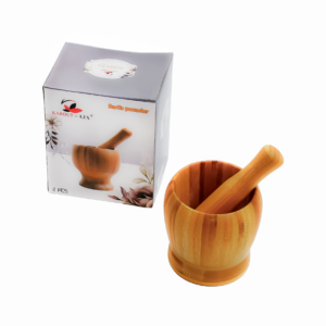 Molcajete de bambú para triturar alimentos(KX 599-19)