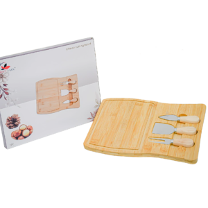 Tabla para quesos con 3 utensilios(KX 34241-16)