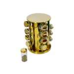 Set 12 especieros dorado, base cilindro(KX 724-25)