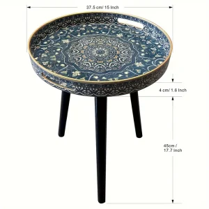 Mesa circular estilo Marroquíe con base triple