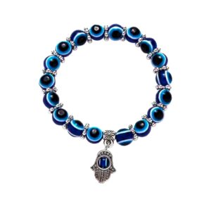 Brazalete ojos turcos y mano de fatima