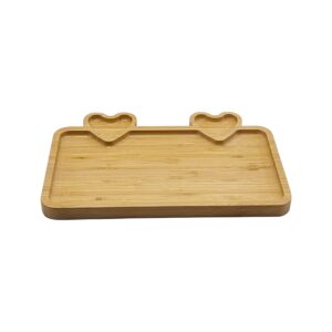 Bandeja rectangular con 2corazones (KX 650-27)