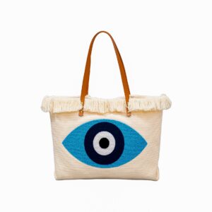 Bolso grande ojo turco y mano de fatima