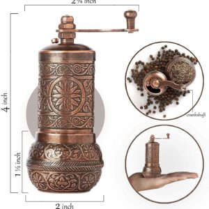 Molino metálico tradicional turco para especias