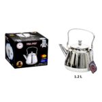 Tetera individual metal acero 1.2 L (KX)