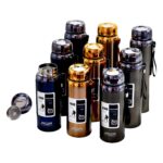 Termo metálico 800ml AMSZM(KX 16558-9) Dorado, Gris, Azul.