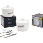Azucarera porcelana 4´´, caja gris (KX PD457-4´´)