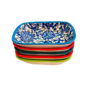 Mini bowl individual rectangular turco, impresión