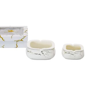 Cenicero porcelana, grietas: PEQUEÑO: 3.5 ´´ (KX2769-3.5´´-668-W-1S)