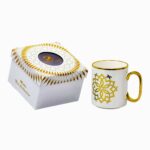 Taza individual de porcelana, diseño de mandala