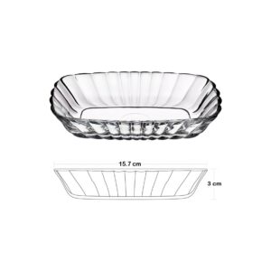 Set 2 mini bowl rectangular de vidrio,Pasabahce Mezze (53702)