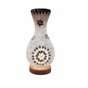 Lámpara de jarrón grande blanco con estrella (B07)