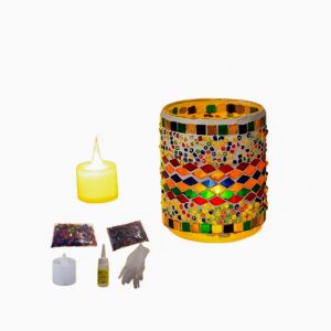 Kit para armar lampara de frasco cilindrico