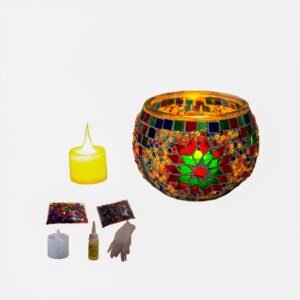 Kit para armar lámpara frasco ovalado