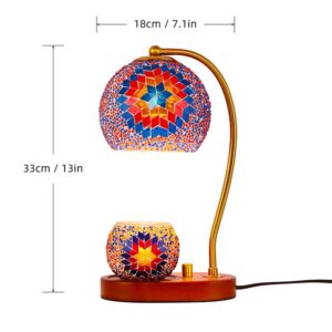 Lámpara de mesa  diseño turco con portavelas