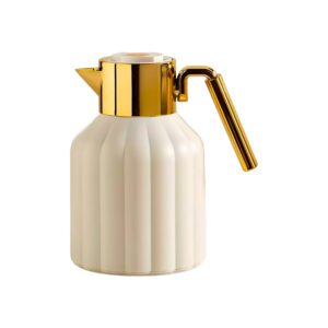 Termo interior de vidrio 1L Sunlife rayado (RA-R100G) Blanco,Crema