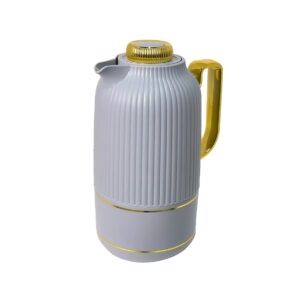 Termo interior de vidrio 1L Sunlife rayado (CAA-R100) Gris, Beige, Blanco