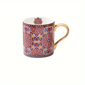 Taza de porcelana diseño turco Roja(ZHMKB0222G-L)