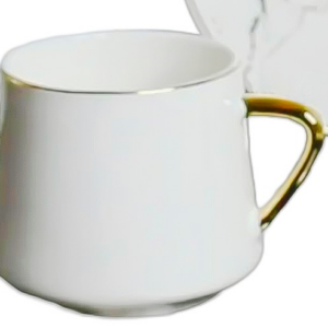 Taza individual porcelana blanca sin diseño (KX 2638)