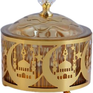 Azucarera acrilico y metal dorado, diseño mezquitas
